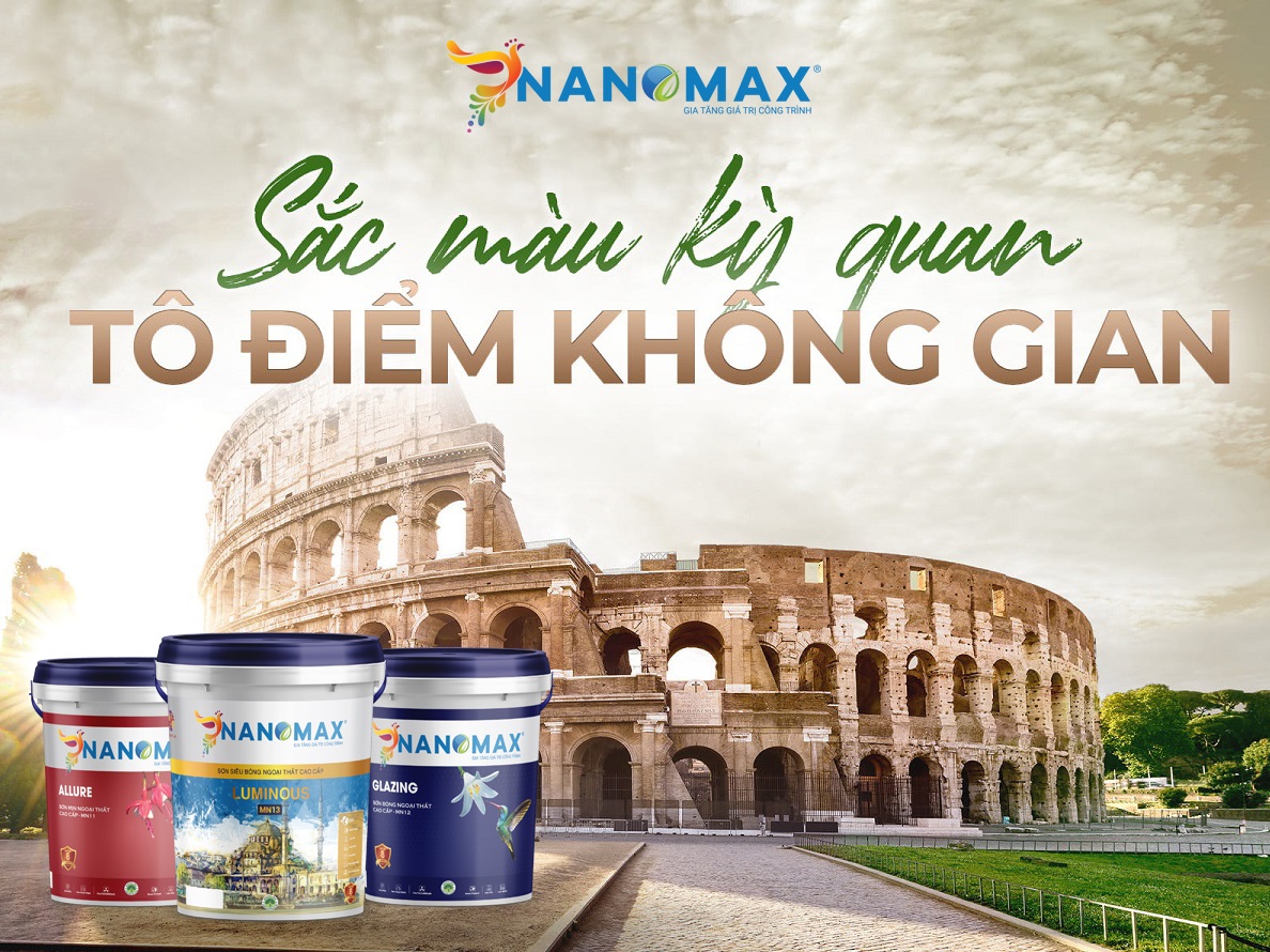 Sắc màu kỳ quan – tô điểm không gian với sơn Nanomax